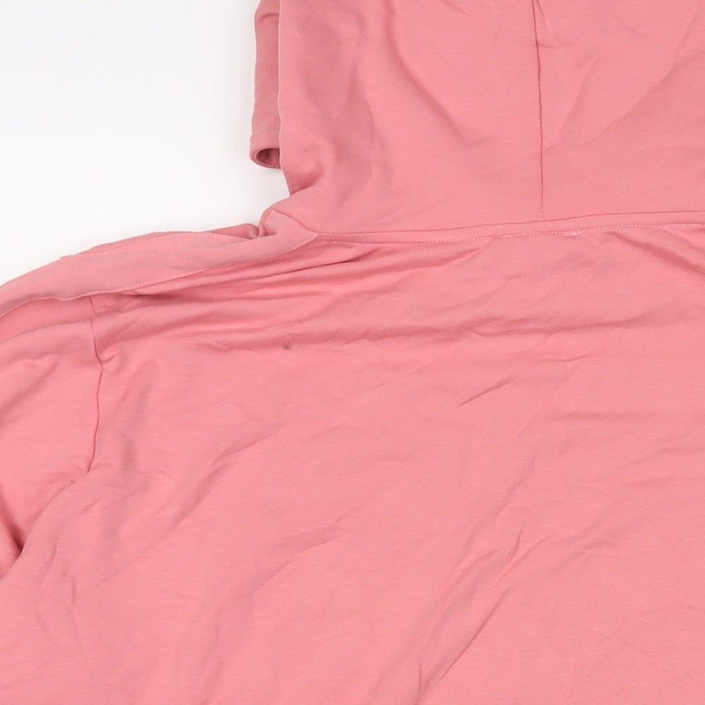 Damart Womens Pink Cotton Pullover Hoodie Size 26 Pullover