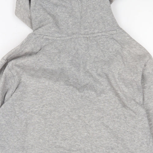 Champion Boys Grey Cotton Pullover Hoodie Size 13-14 Years Pullover - Logo