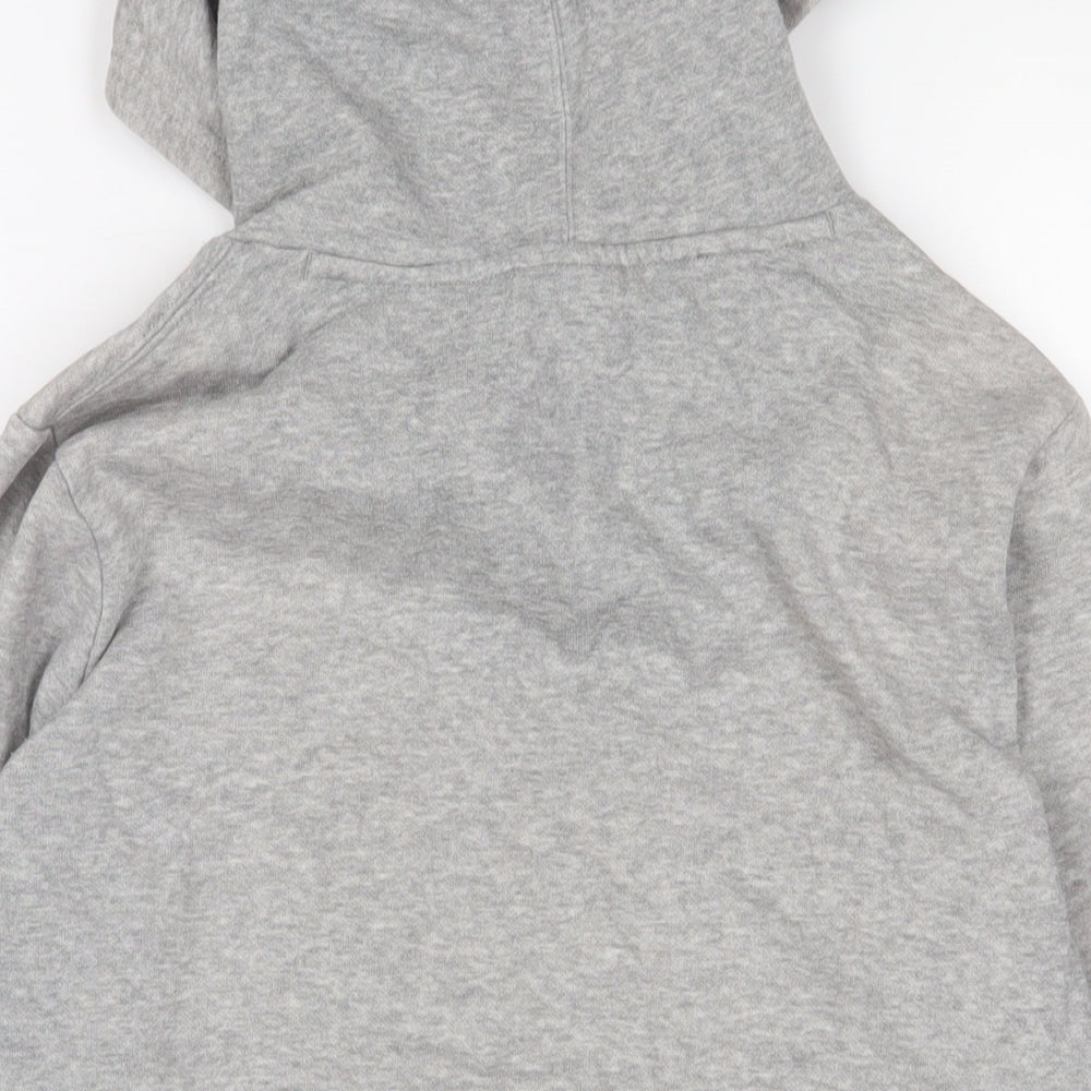 Champion Boys Grey Cotton Pullover Hoodie Size 13-14 Years Pullover - Logo