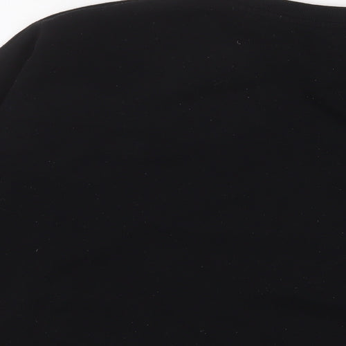 Stranger Things Womens Black Cotton Pullover Sweatshirt Size L Pullover
