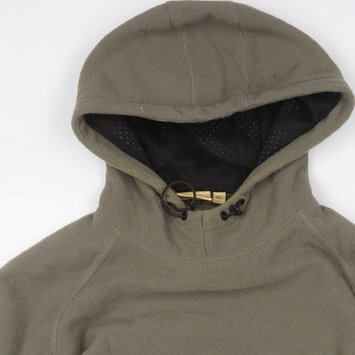 ellesse Mens Green Polyester Pullover Hoodie Size XL - Logo, Embroidered