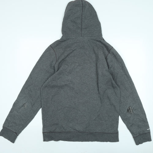 Under armour Womens Grey Cotton Pullover Hoodie Size M - Logo