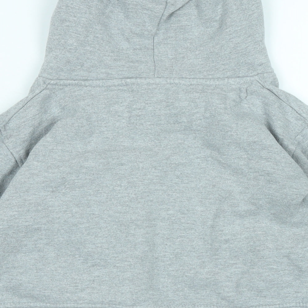 Tottenham Hotspur F.C. Boys Grey Polyester Pullover Hoodie Size 3-4 Years - Logo