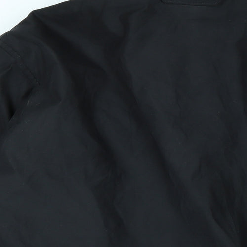 Chaps Mens Black Jacket Coat Size 36 Zip - Logo
