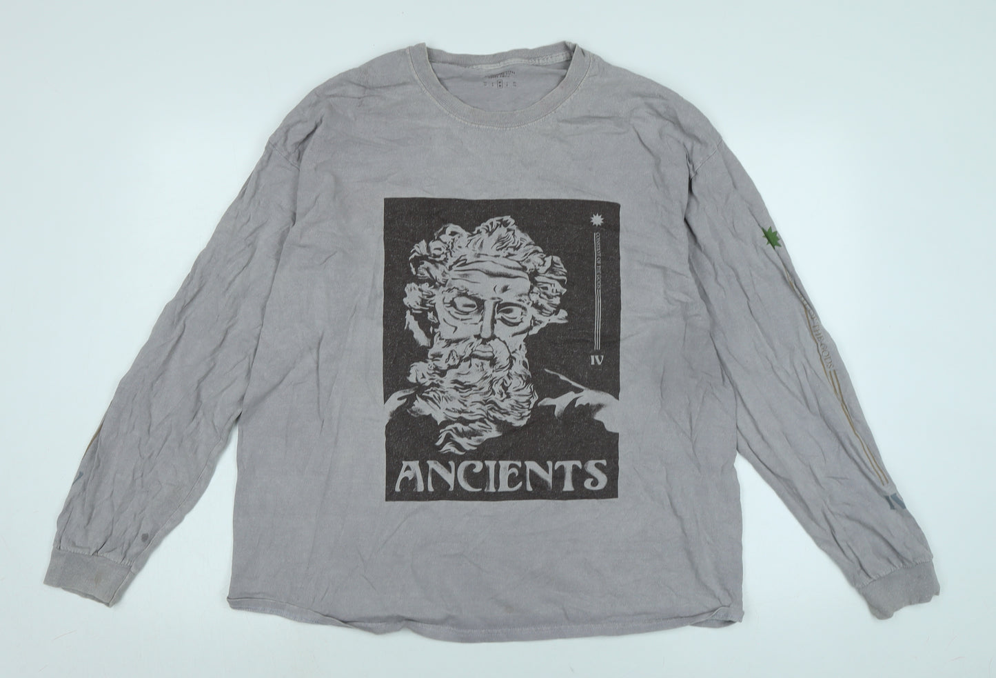 Urban Outfitters Mens Grey Cotton Pullover Sweatshirt Size M - Ancients