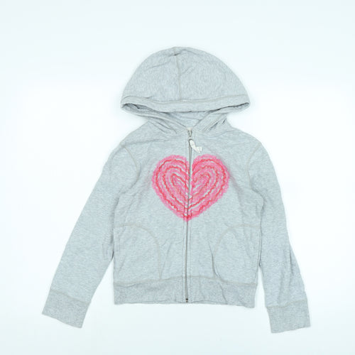 Gap Girls Green Jacket Size M Zip - Logo