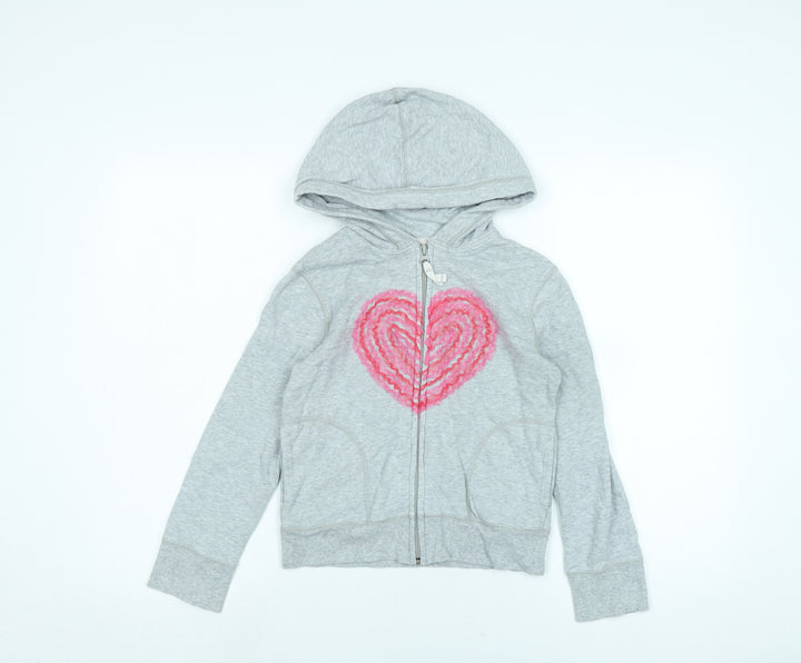 Gap Girls Green Jacket Size M Zip - Logo