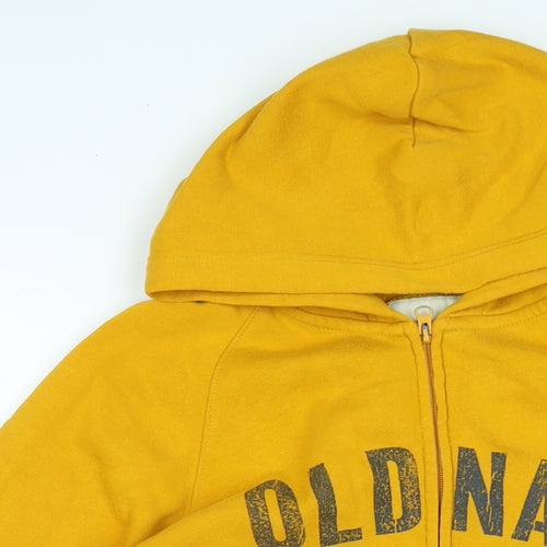 Old Navy Mens Yellow Jacket Size S Zip - Logo