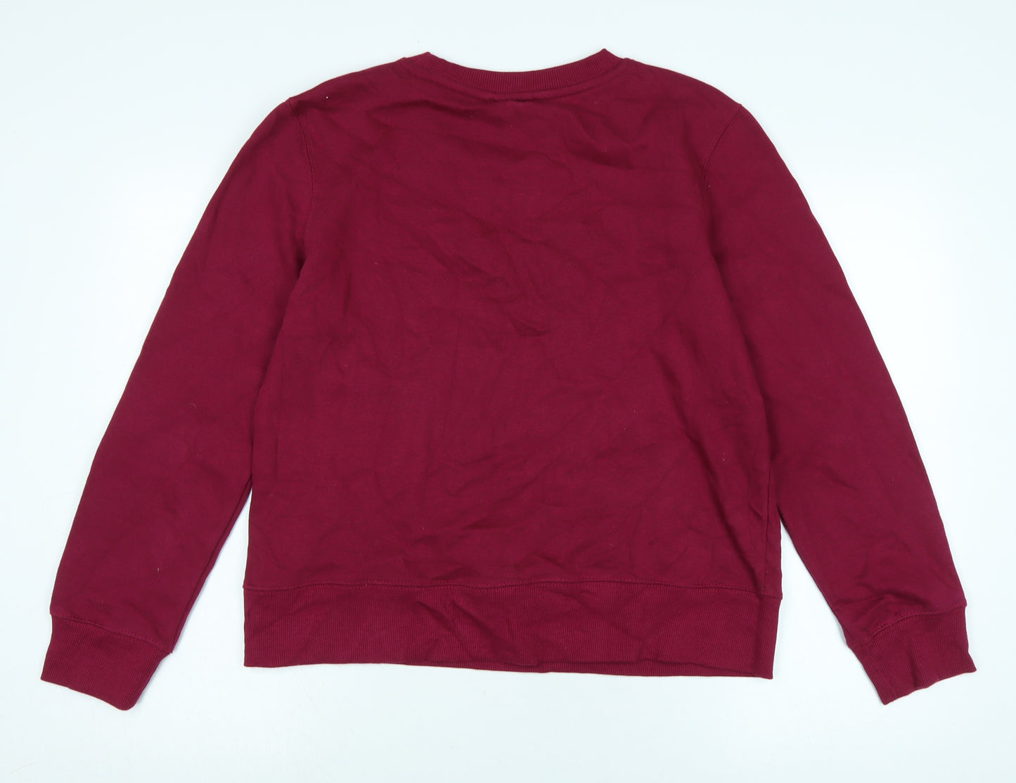 Zara Womens Purple Polyester Pullover Sweatshirt Size L - Logo