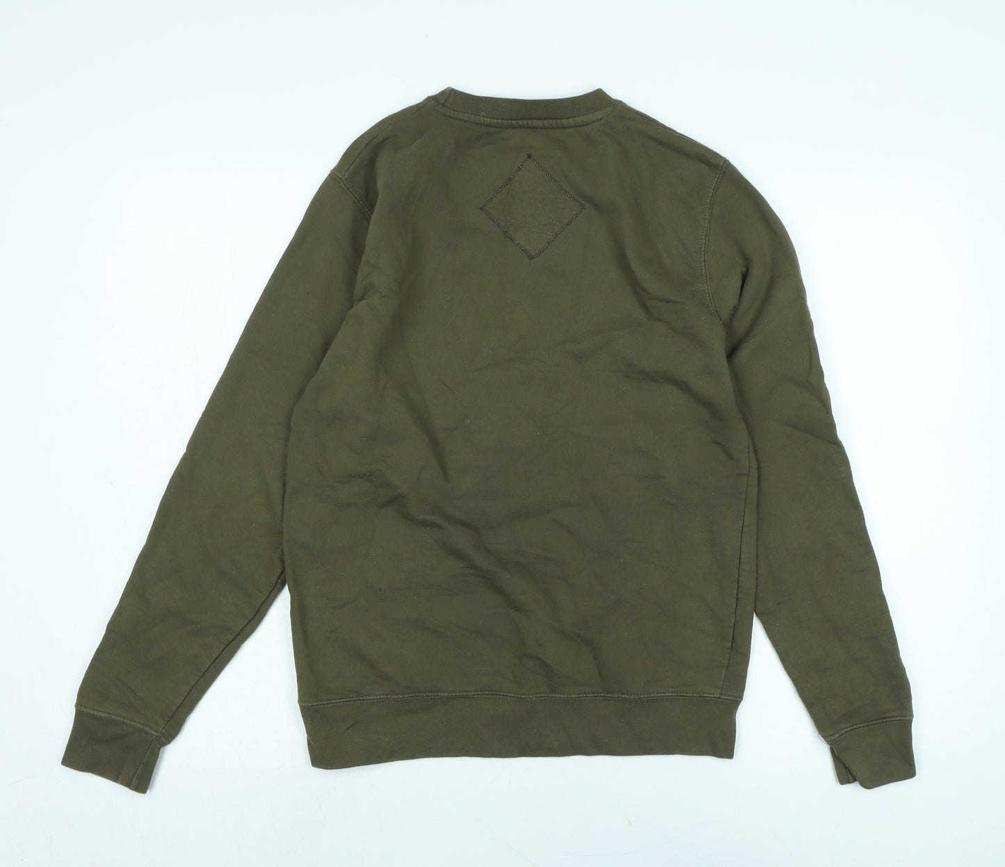 Ushiwear Mens Green Polyester Pullover Sweatshirt Size M - Logo