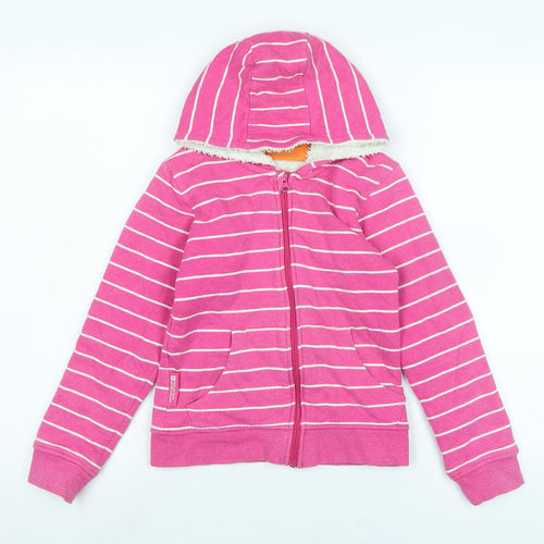 Mountain Warehouse Girls Pink Jacket Size 9-10 Years Zip - Logo