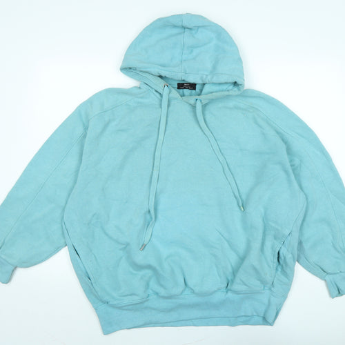 Berkshire Womens Blue Polyester Pullover Hoodie Size S - Logo