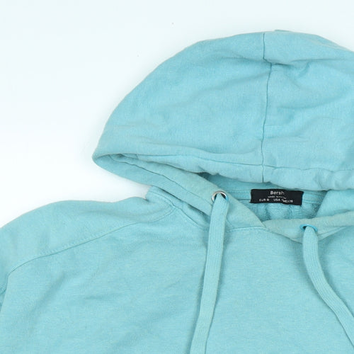 Berkshire Womens Blue Polyester Pullover Hoodie Size S - Logo