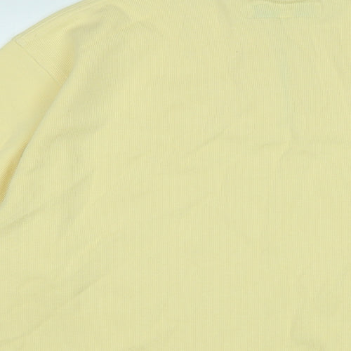 Golf St Andrews Mens Yellow Cotton Pullover Sweatshirt Size XL - Logo