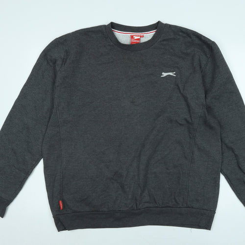 Slazenger Mens Green Polyester Pullover Sweatshirt Size XL - Logo