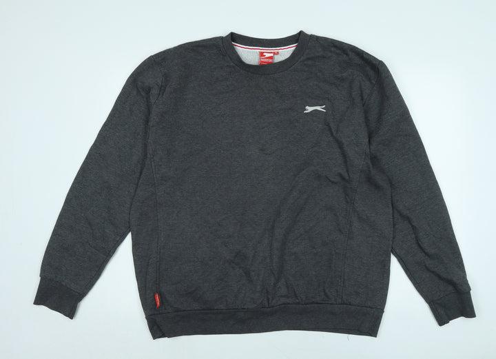 Slazenger Mens Green Polyester Pullover Sweatshirt Size XL - Logo