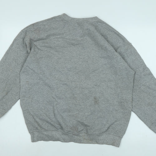 Gilden Womens Grey Polyester Pullover Sweatshirt Size M - Bad Girl
