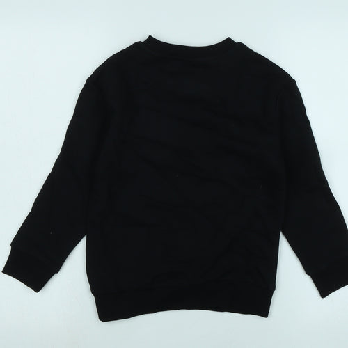 Netflix Boys Black Polyester Pullover Sweatshirt Size 7-8 Years - Stranger Things