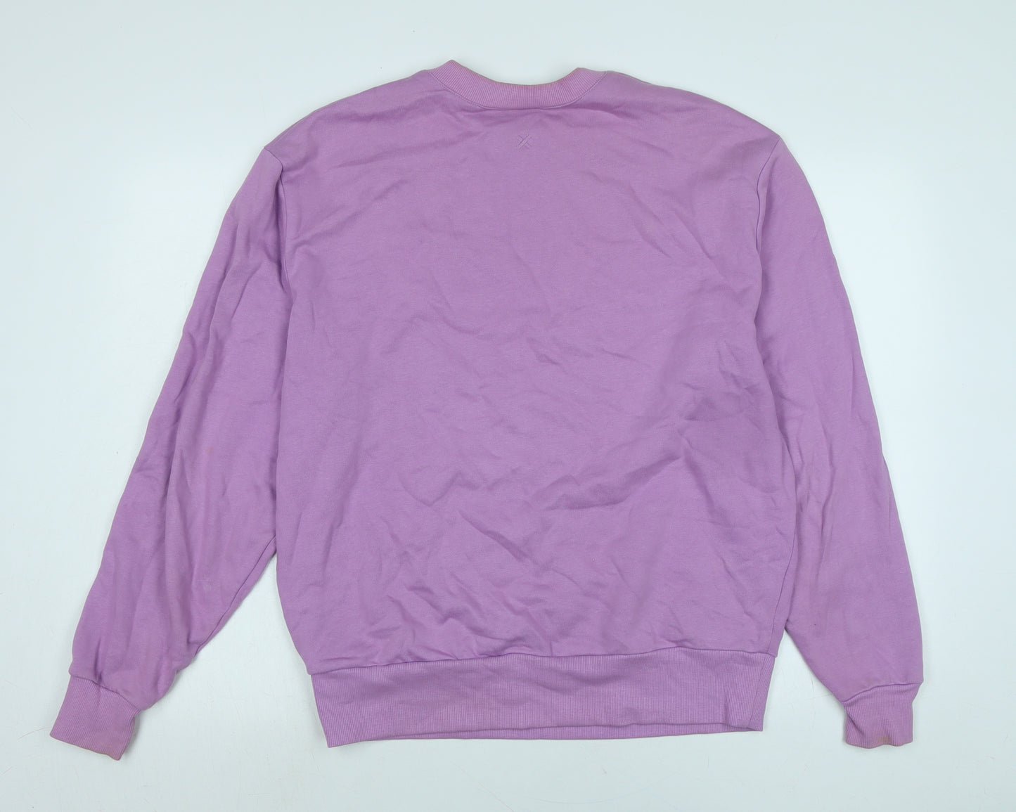 COLLUSION Womens Purple Polyester Pullover Sweatshirt Size S - Logo