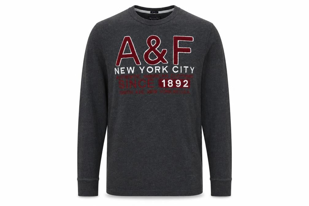 Ambercombe & finch Mens Grey Cotton Pullover Sweatshirt Size 2XL - A&F New York City