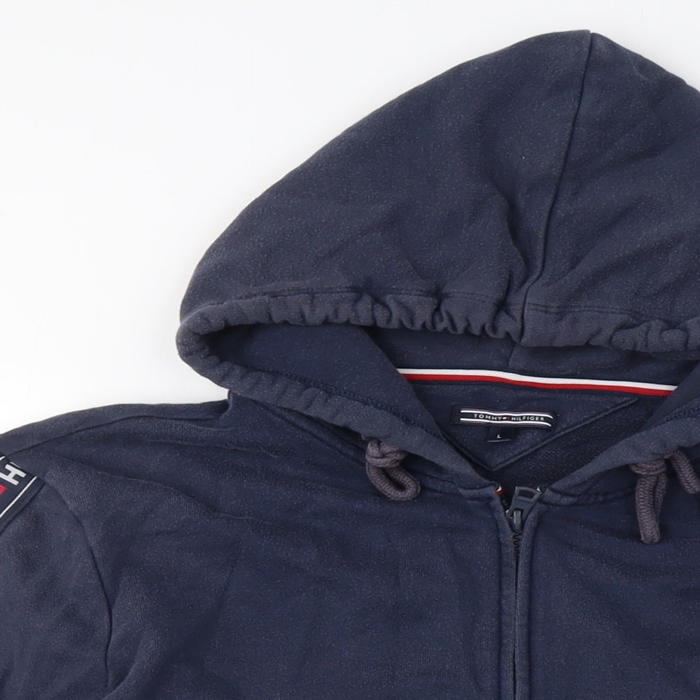 Tommy Hilfiger Men's Blue Full Zip Hoodie L