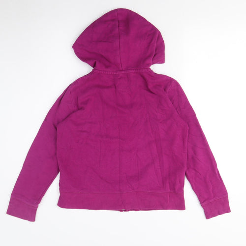 Gap Girls Purple Full Zip Logo Hoodie - L