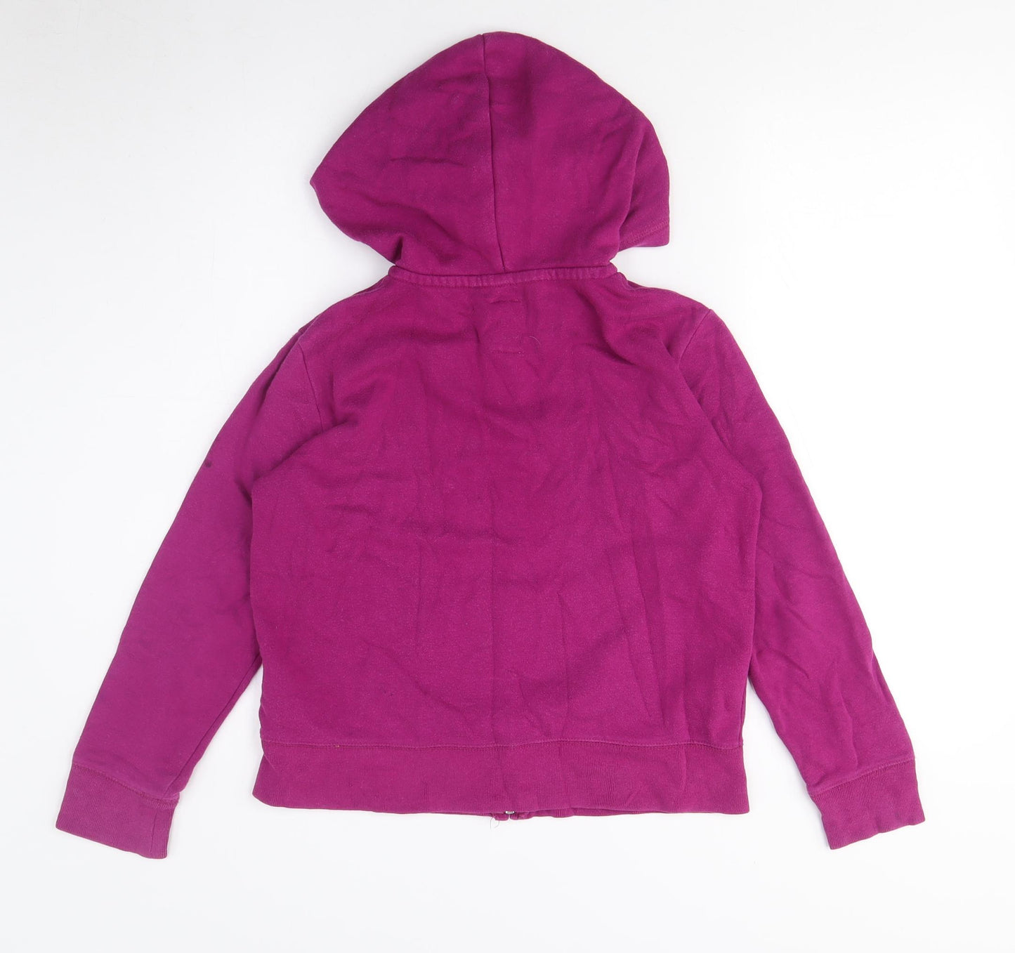 Gap Girls Purple Full Zip Logo Hoodie - L