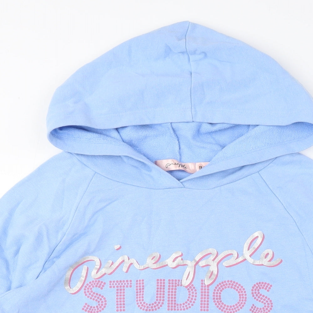 Pineapple Girls Blue Pullover Hoodie - Size 9-10 Years