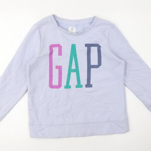 GAP Girls Blue Long Sleeve Pullover Sweatshirt
