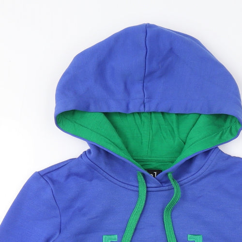 Super.natural Unisex Blue Pullover Hoodie, M, Casual
