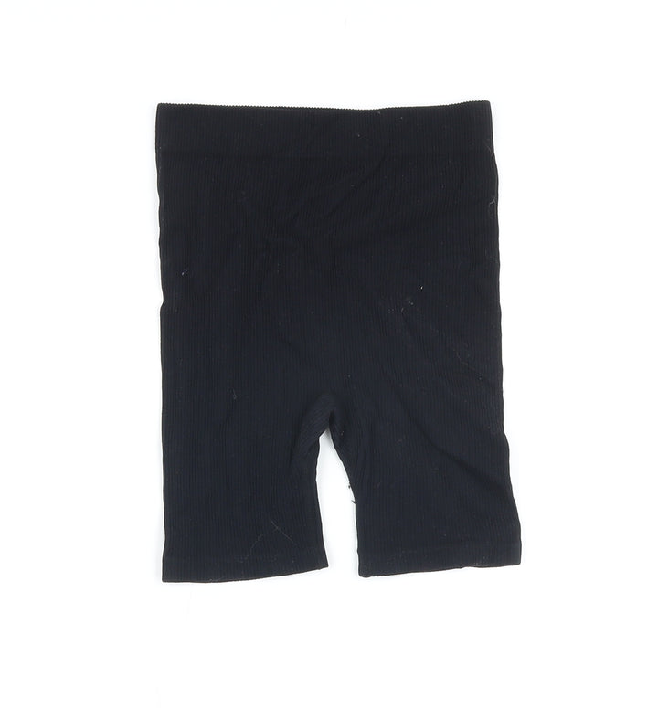 Dunnes Stores Womens Black Polyimide Basic Shorts Size XS Regular - Elasticated waist