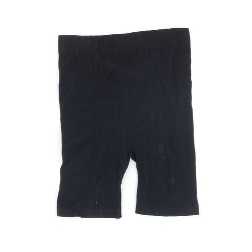 Dunnes Stores Womens Black Polyimide Basic Shorts Size XS Regular - Elasticated waist