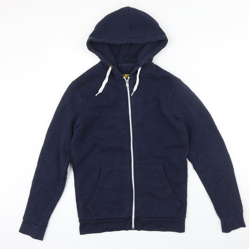 RWC Mens Blue Polyester Full Zip Hoodie Size S