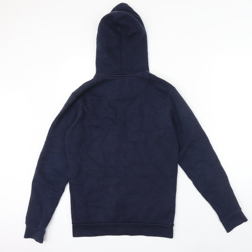 RWC Mens Blue Polyester Full Zip Hoodie Size S