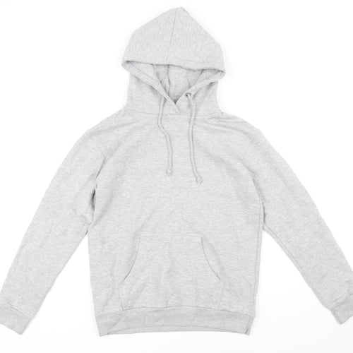 Brave Soul Womens Grey Polyester Pullover Hoodie Size S