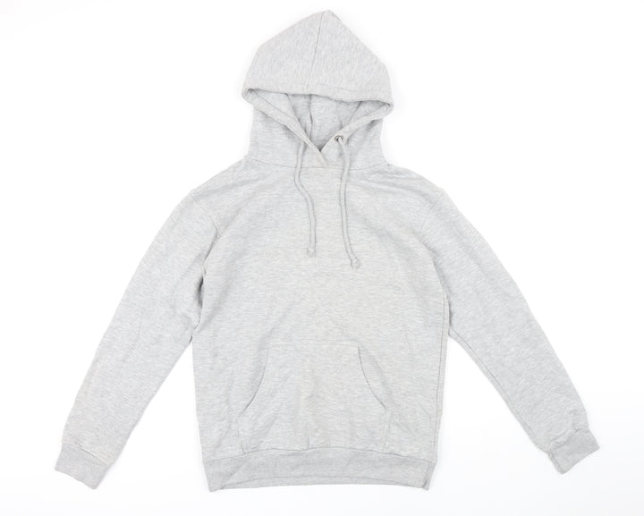Brave Soul Womens Grey Polyester Pullover Hoodie Size S