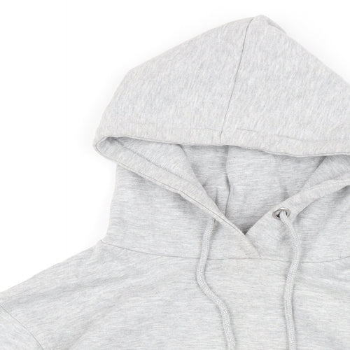 Brave Soul Womens Grey Polyester Pullover Hoodie Size S