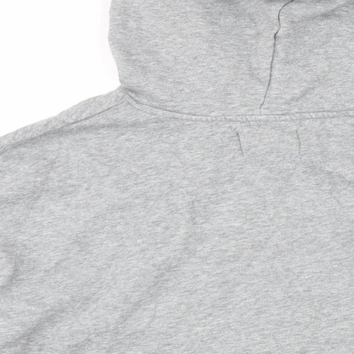 Pieces Womens Grey Polyester Pullover Hoodie Size M