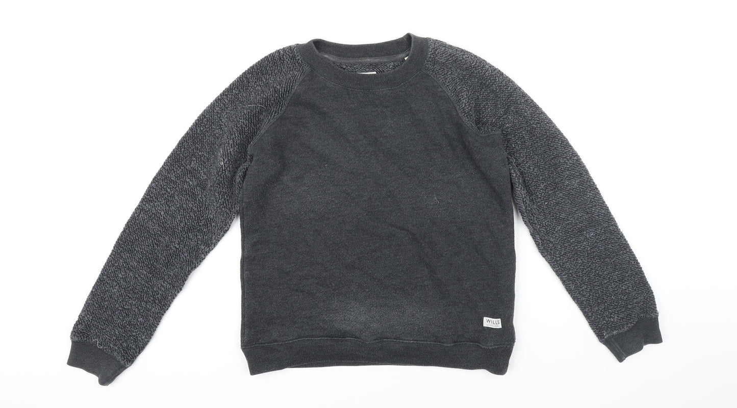 Jack Wills Womens Grey Polyester Blend Pullover Sweatshirt Size 10