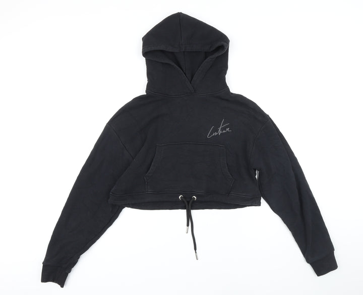 Couture Womens Black Polyester Pullover Hoodie Size M