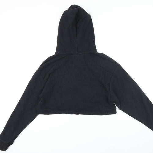 Couture Womens Black Polyester Pullover Hoodie Size M