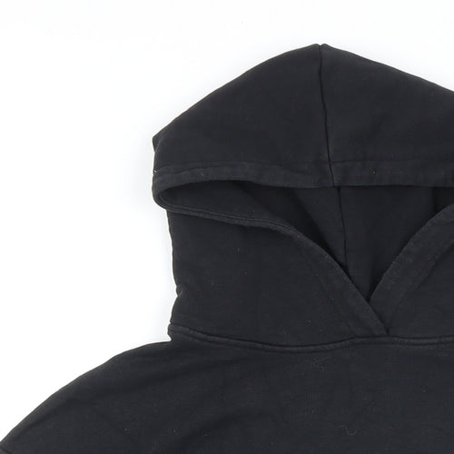 Couture Womens Black Polyester Pullover Hoodie Size M
