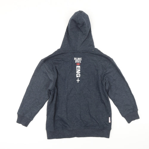 Rugby World Cup Boys Grey Polyester Full Zip Hoodie Size 9-10 Years Zip - Rugby World Cup 2021