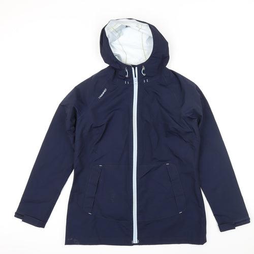 Tribord Womens Blue Rain Coat Jacket Size M Zip