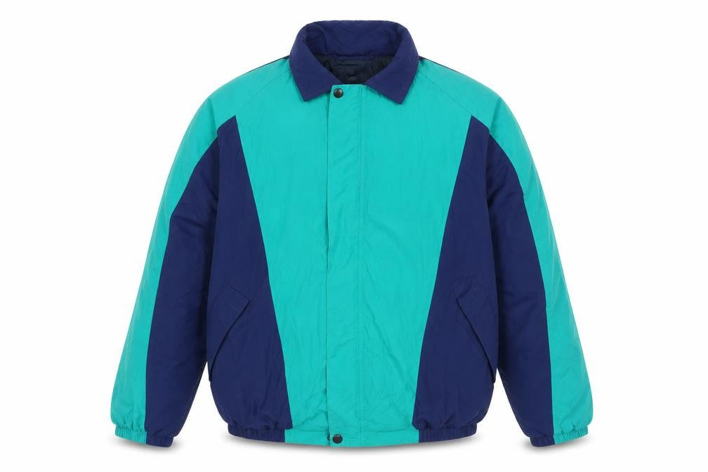 Front view of Gratex men’s green rain coat jacket one size zip