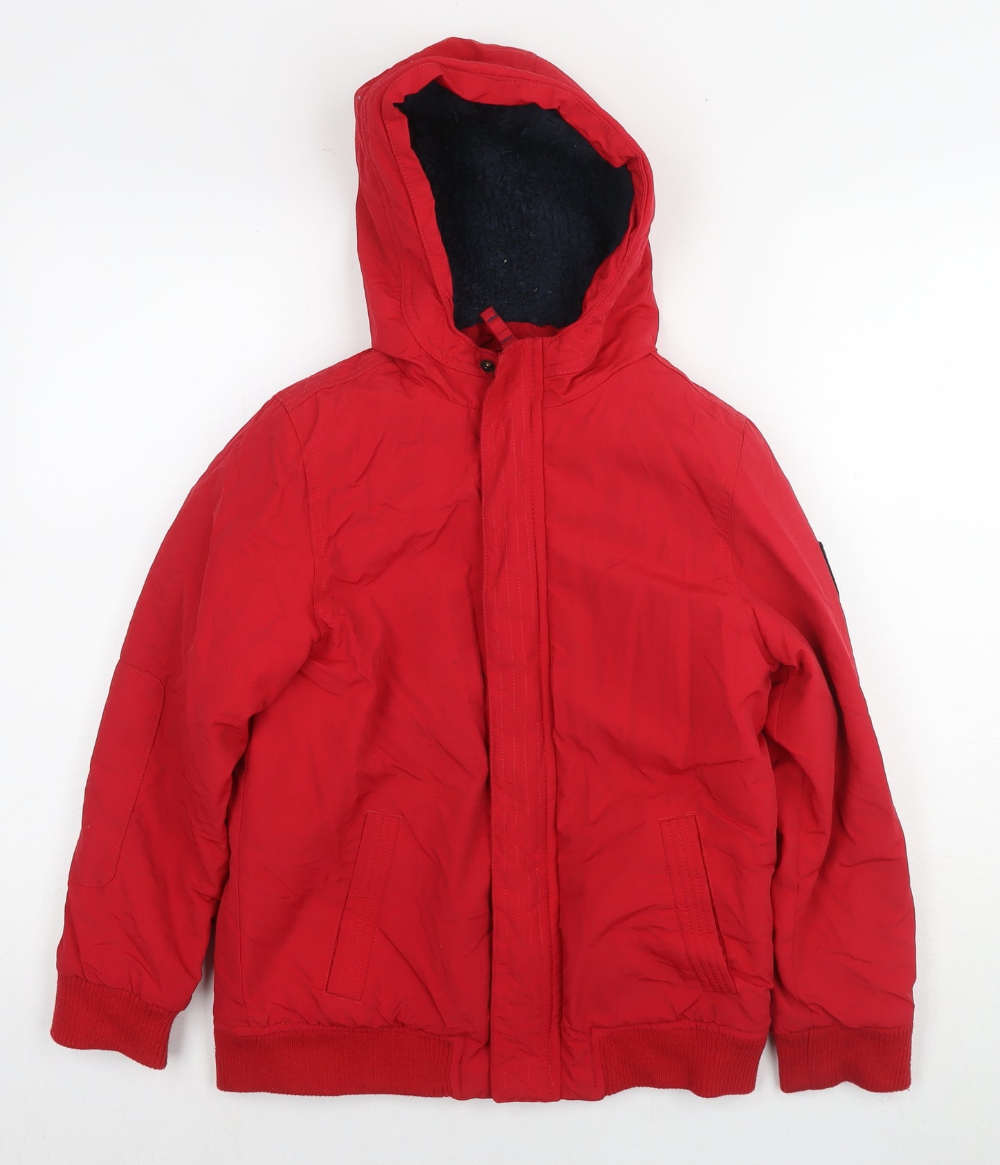 Fat Face Boys Red Jacket Size 10-11 Years Zip