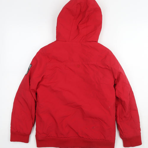 Fat Face Boys Red Jacket Size 10-11 Years Zip