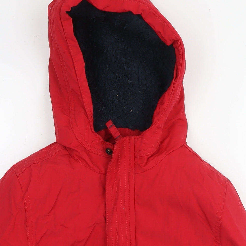 Fat Face Boys Red Jacket Size 10-11 Years Zip