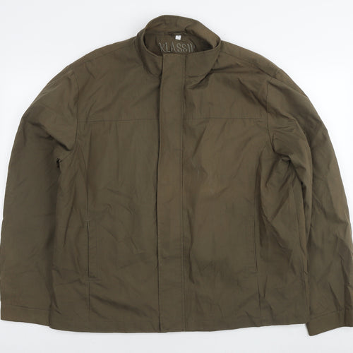 Klassik Mens Green Bomber Jacket Jacket Size L Zip