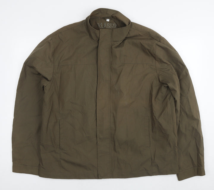 Klassik Mens Green Bomber Jacket Jacket Size L Zip